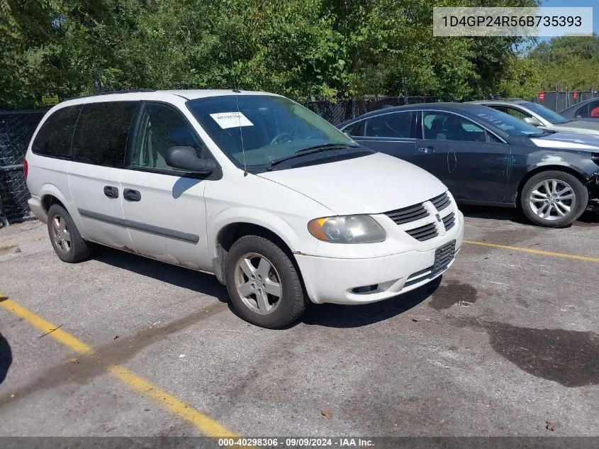 2006 Dodge Grand Caravan Se VIN: 1D4GP24R56B735393 Lot: 40298306