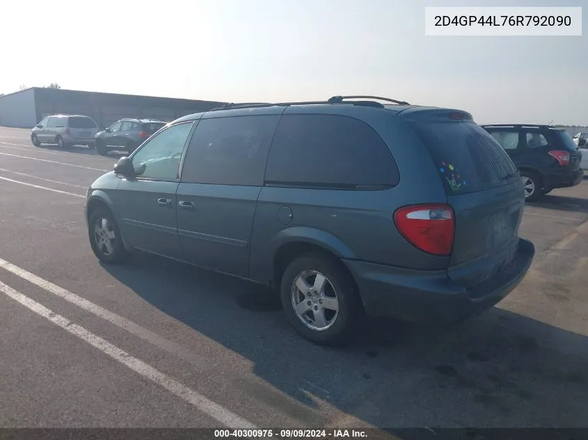 2D4GP44L76R792090 2006 Dodge Grand Caravan Sxt