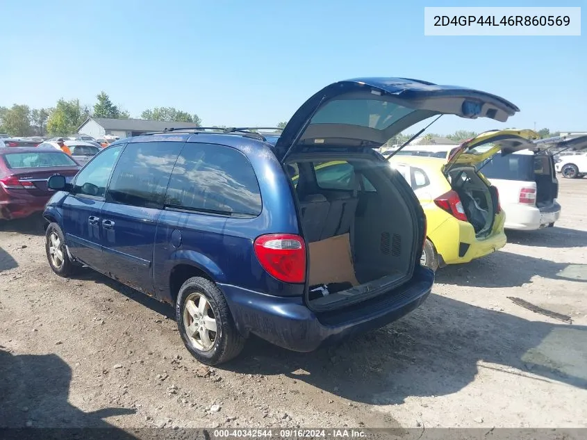 2D4GP44L46R860569 2006 Dodge Grand Caravan Sxt