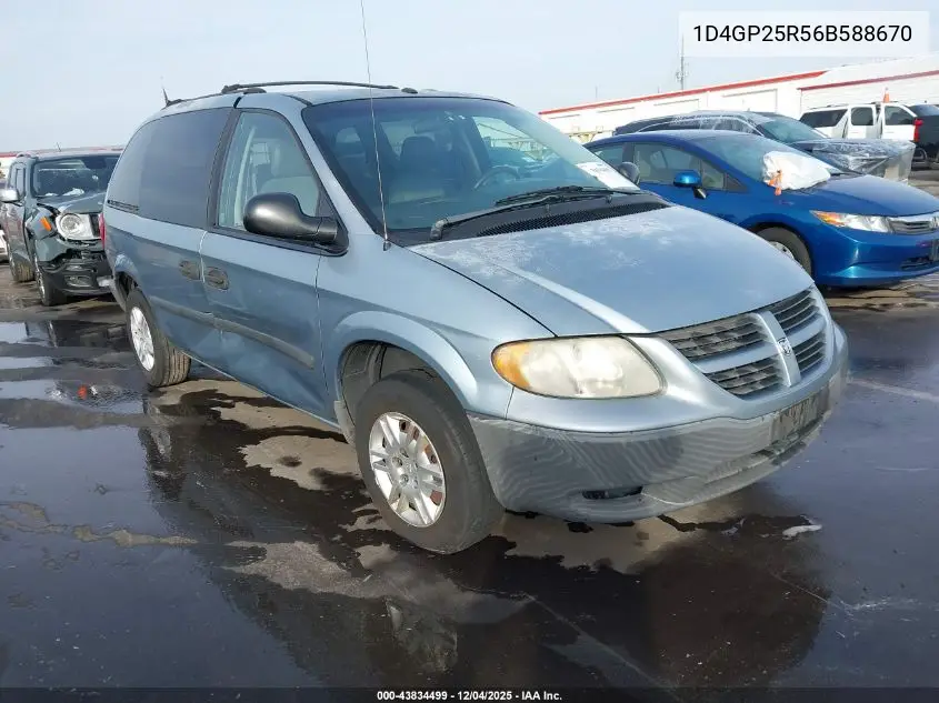 1D4GP25R56B588670 2006 Dodge Caravan Se