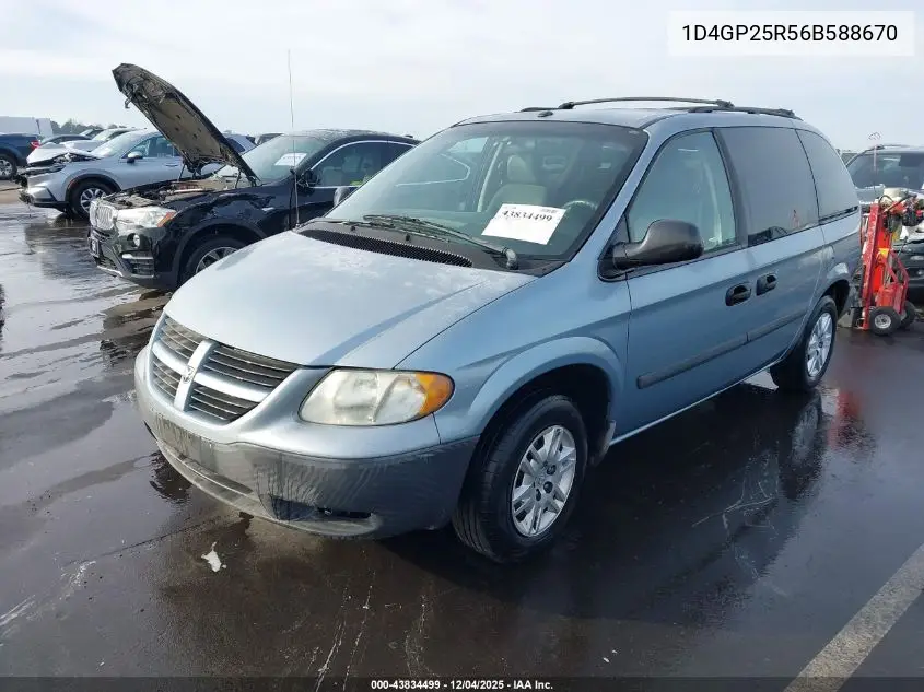 1D4GP25R56B588670 2006 Dodge Caravan Se