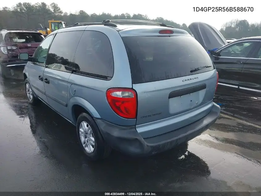 1D4GP25R56B588670 2006 Dodge Caravan Se