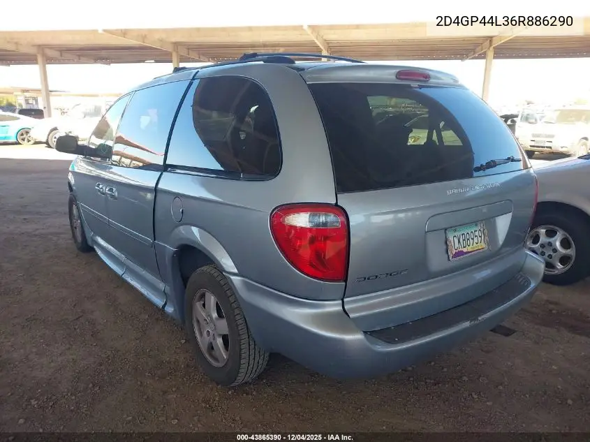 2D4GP44L36R886290 2006 Dodge Grand Caravan Sxt