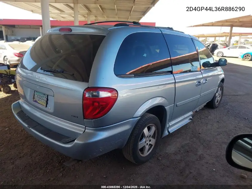 2D4GP44L36R886290 2006 Dodge Grand Caravan Sxt