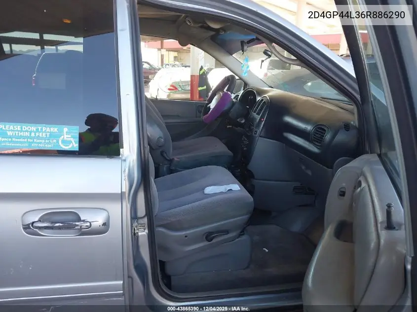 2D4GP44L36R886290 2006 Dodge Grand Caravan Sxt