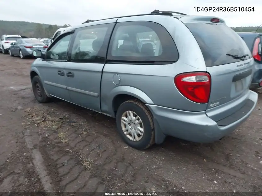 1D4GP24R36B510454 2006 Dodge Grand Caravan Se