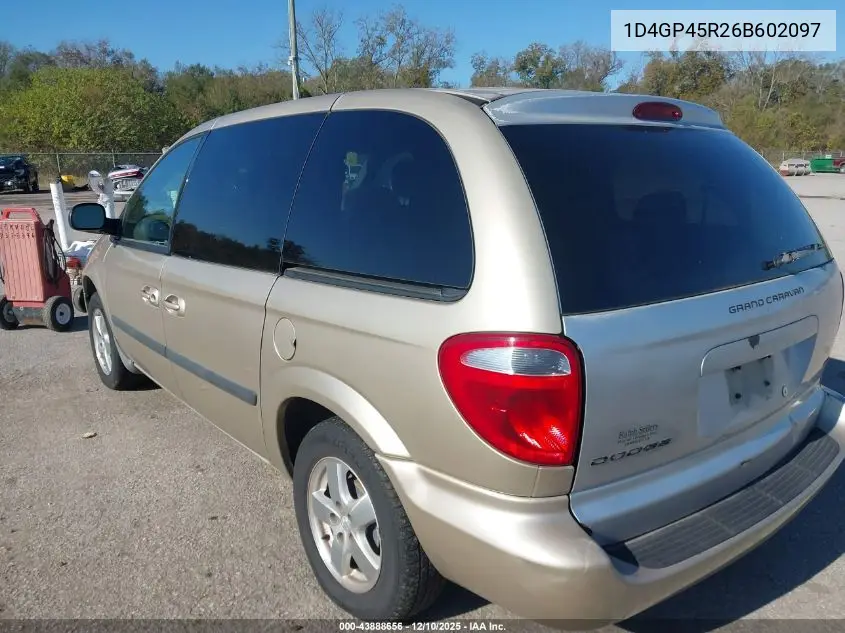 1D4GP45R26B602097 2006 Dodge Caravan Sxt