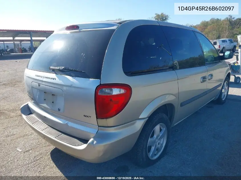 1D4GP45R26B602097 2006 Dodge Caravan Sxt