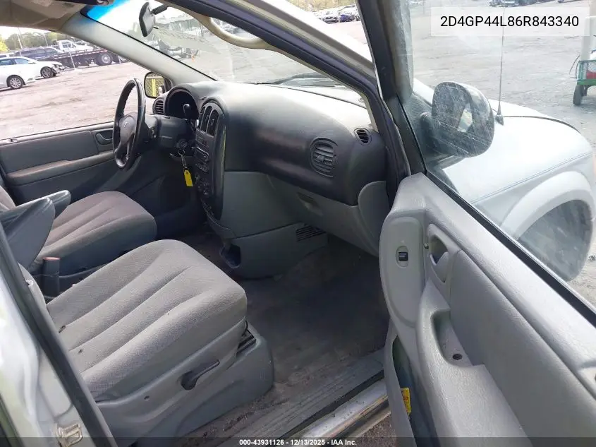2D4GP44L86R843340 2006 Dodge Grand Caravan Sxt