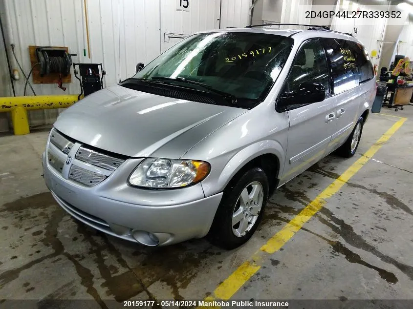 2D4GP44L27R339352 2007 Dodge Grand Caravan Se