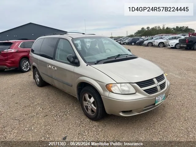 2007 Dodge Grand Caravan VIN: 1D4GP24R57B224445 Lot: 20171303