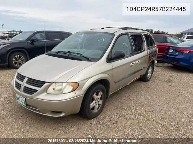 2007 Dodge Grand Caravan VIN: 1D4GP24R57B224445 Lot: 20171303