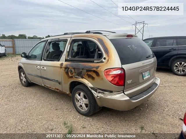 2007 Dodge Grand Caravan VIN: 1D4GP24R57B224445 Lot: 20171303