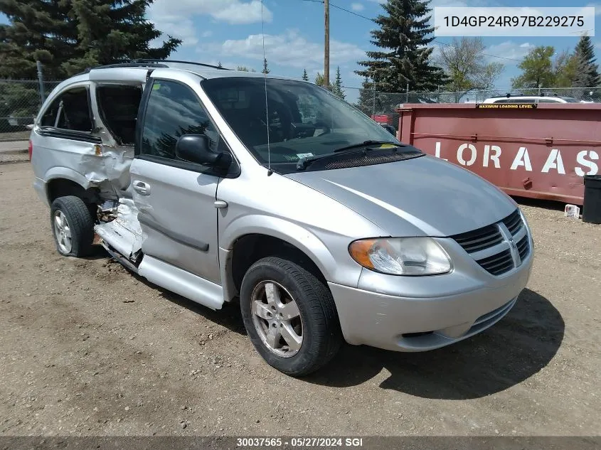 2007 Dodge Grand Caravan Se VIN: 1D4GP24R97B229275 Lot: 30037565