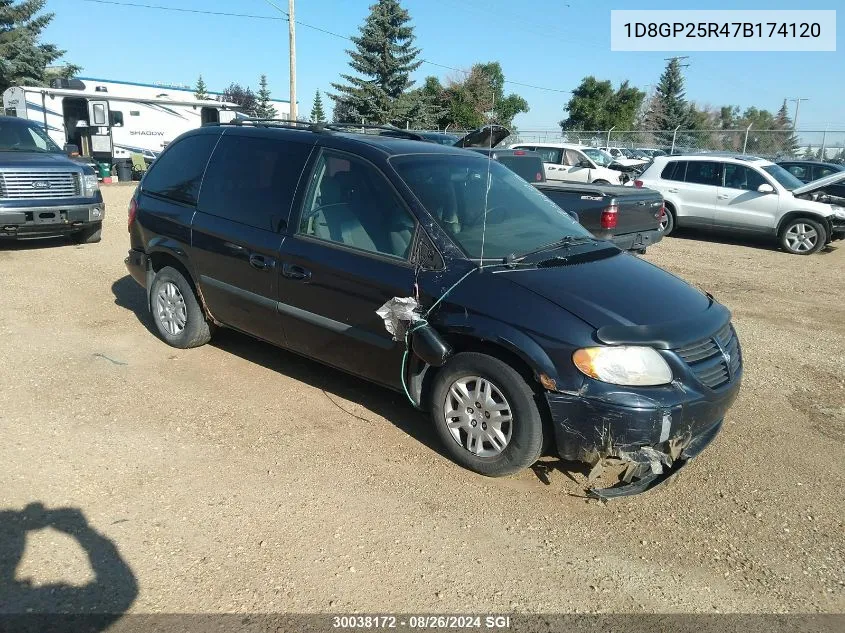 2007 Dodge Caravan Se VIN: 1D8GP25R47B174120 Lot: 30038172