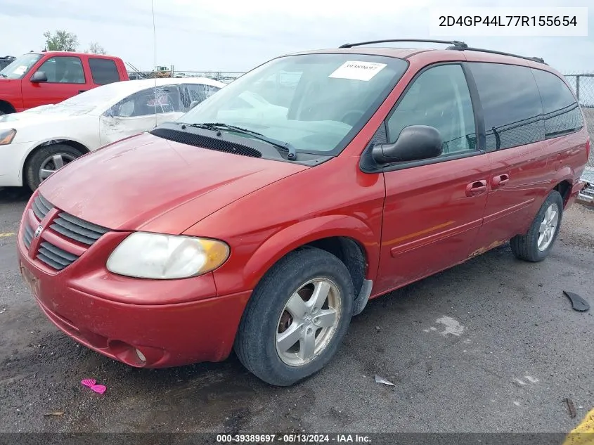 2D4GP44L77R155654 2007 Dodge Grand Caravan Sxt