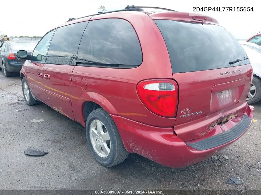 2D4GP44L77R155654 2007 Dodge Grand Caravan Sxt