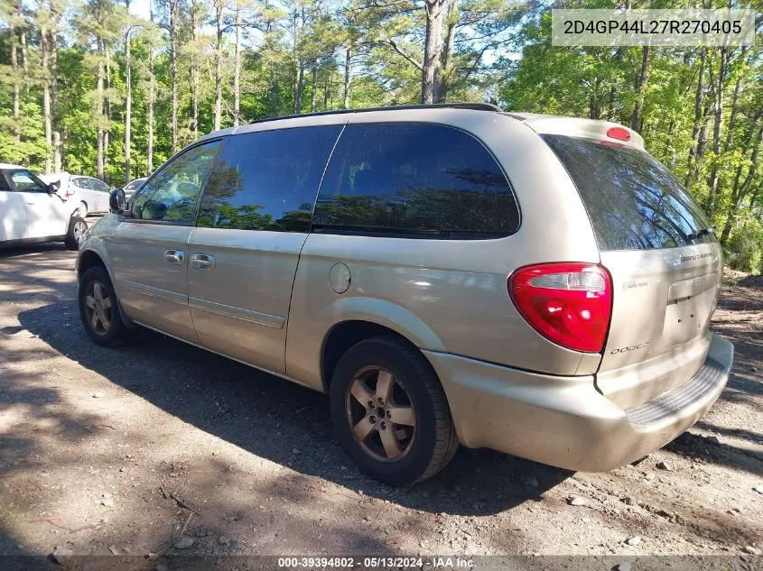 2D4GP44L27R270405 2007 Dodge Grand Caravan Sxt