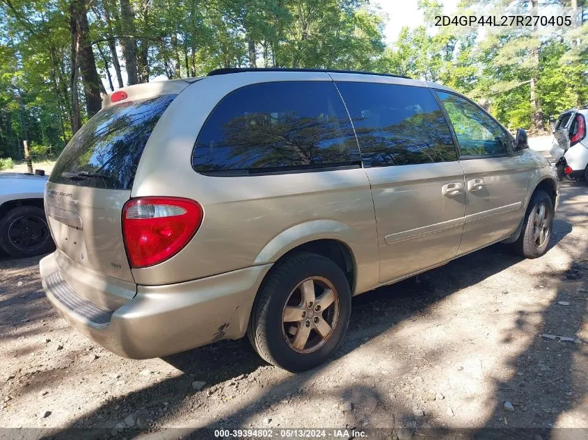 2D4GP44L27R270405 2007 Dodge Grand Caravan Sxt