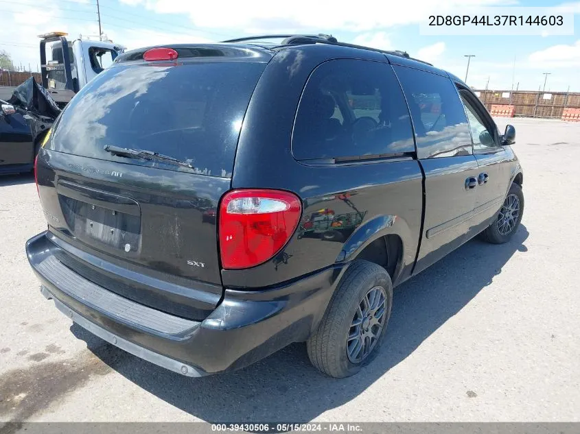 2007 Dodge Grand Caravan Sxt VIN: 2D8GP44L37R144603 Lot: 39430506