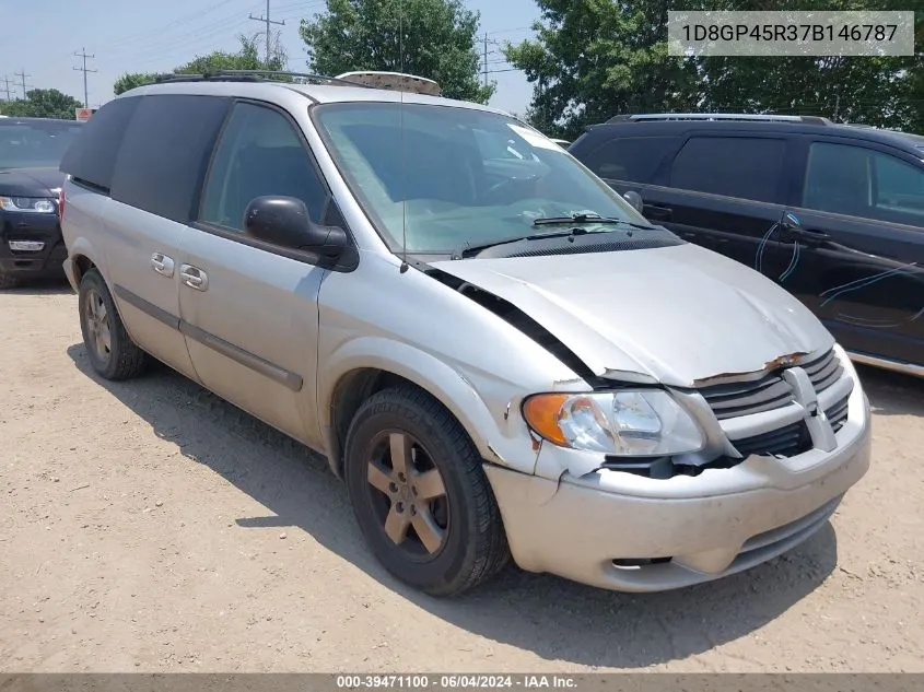 2007 Dodge Caravan Sxt VIN: 1D8GP45R37B146787 Lot: 39471100