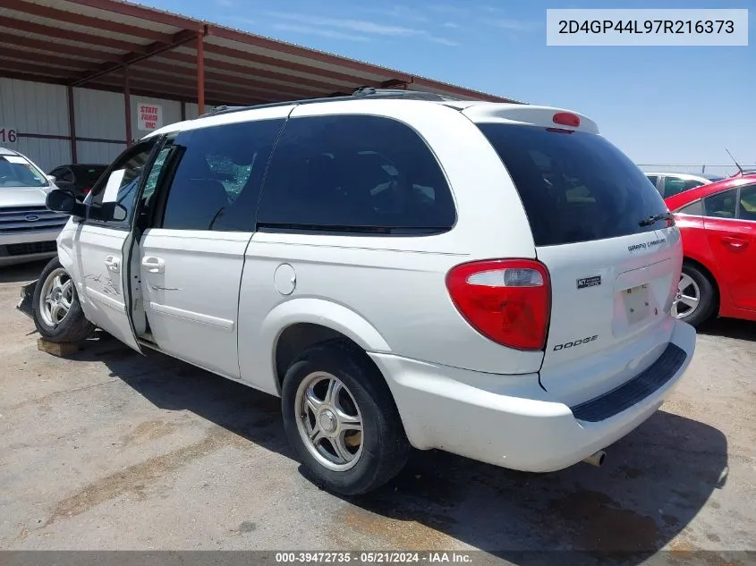 2D4GP44L97R216373 2007 Dodge Grand Caravan Sxt