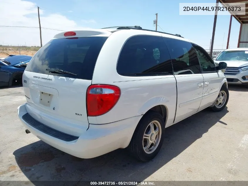 2D4GP44L97R216373 2007 Dodge Grand Caravan Sxt