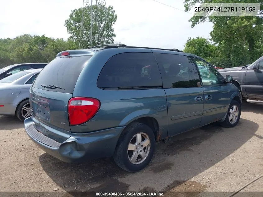 2D4GP44L27R119158 2007 Dodge Grand Caravan Sxt