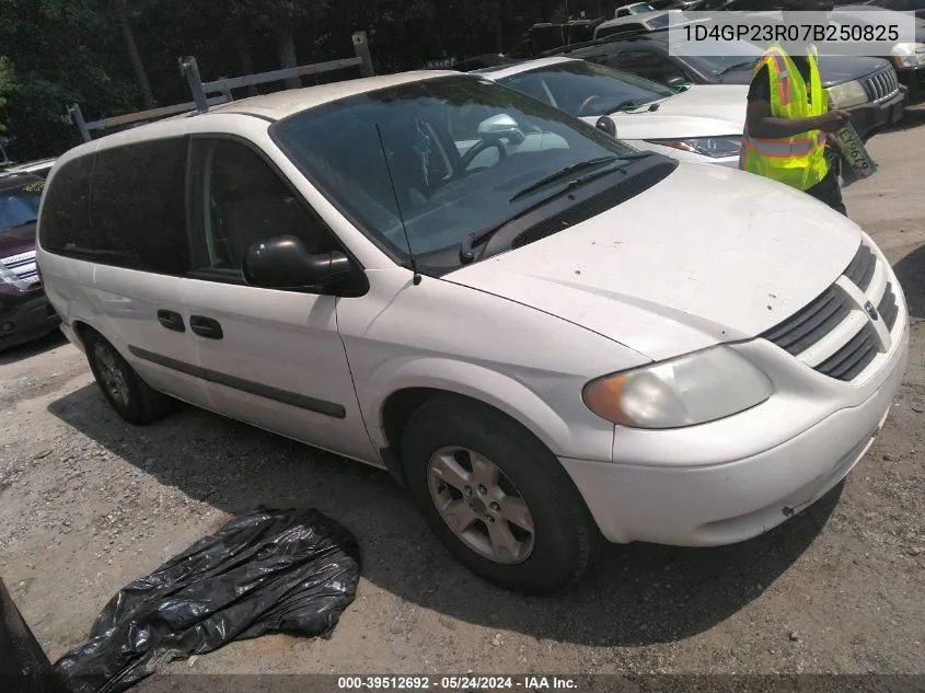 2007 Dodge Grand Caravan Cv VIN: 1D4GP23R07B250825 Lot: 39512692