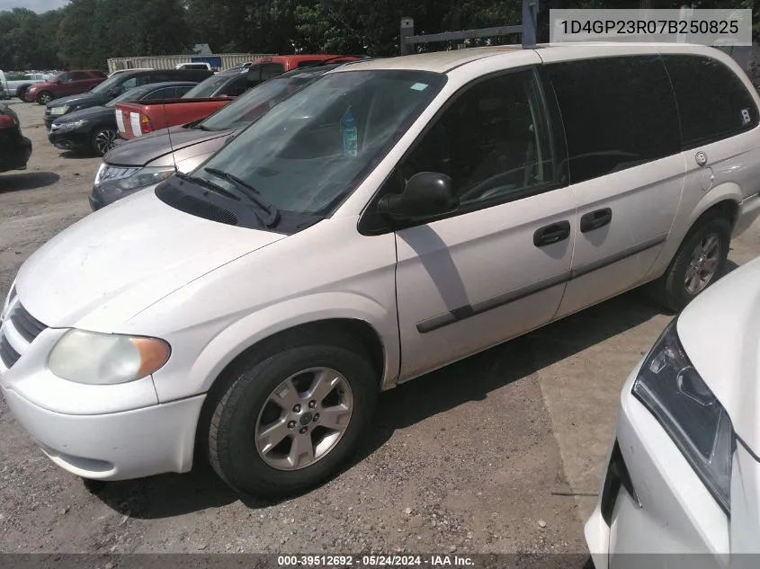 2007 Dodge Grand Caravan Cv VIN: 1D4GP23R07B250825 Lot: 39512692