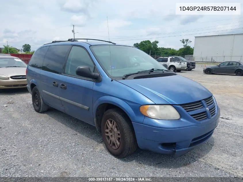 2007 Dodge Grand Caravan Se VIN: 1D4GP24R57B207144 Lot: 39517157