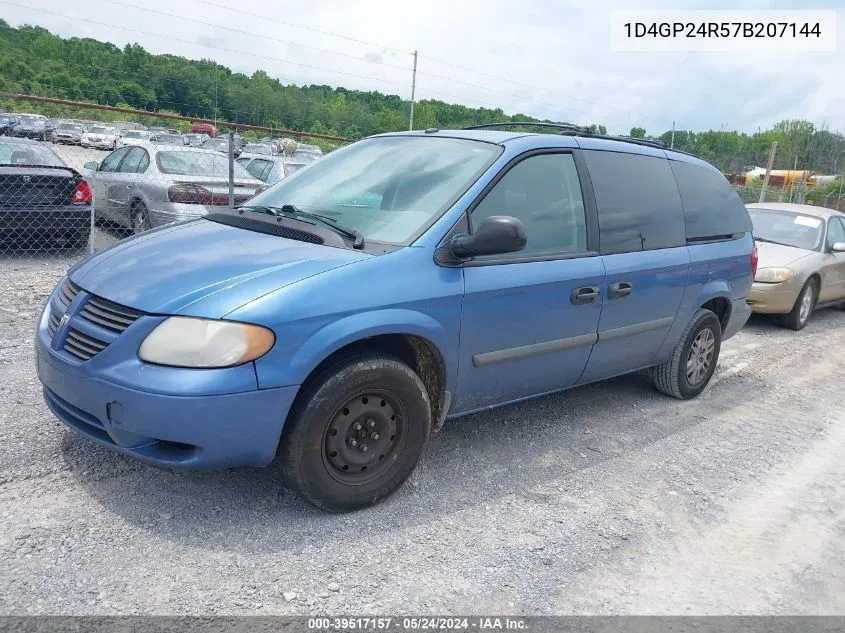 2007 Dodge Grand Caravan Se VIN: 1D4GP24R57B207144 Lot: 39517157