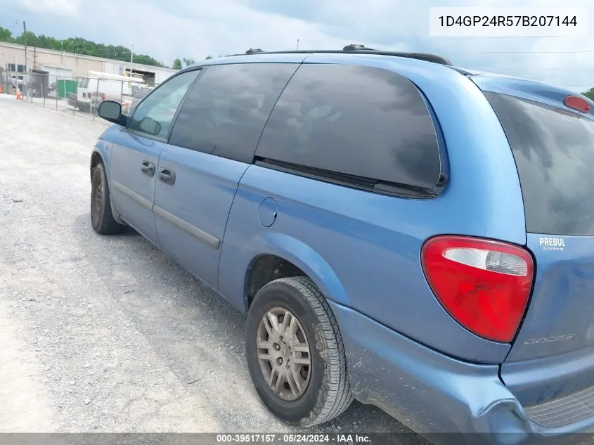 2007 Dodge Grand Caravan Se VIN: 1D4GP24R57B207144 Lot: 39517157