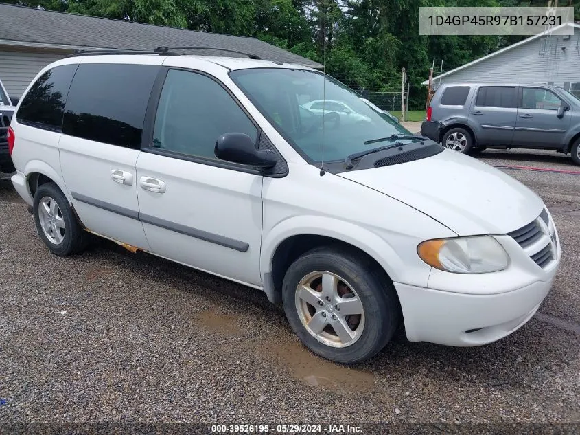 2007 Dodge Caravan Sxt VIN: 1D4GP45R97B157231 Lot: 39526195