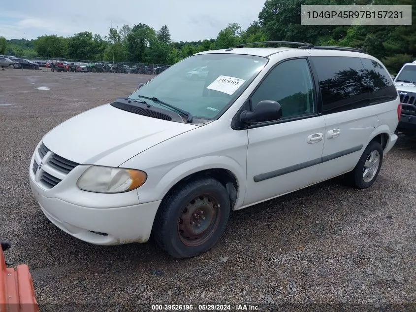 2007 Dodge Caravan Sxt VIN: 1D4GP45R97B157231 Lot: 39526195