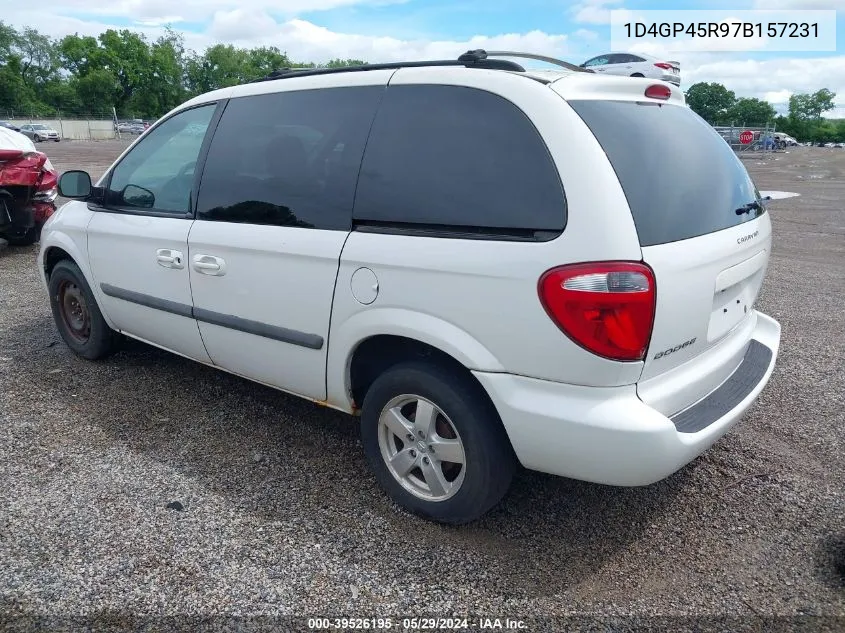 2007 Dodge Caravan Sxt VIN: 1D4GP45R97B157231 Lot: 39526195