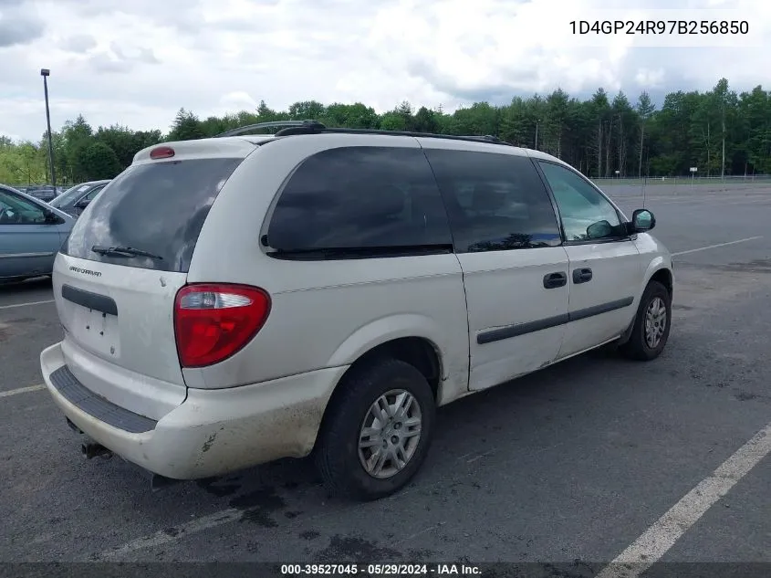 2007 Dodge Grand Caravan Se VIN: 1D4GP24R97B256850 Lot: 39527045