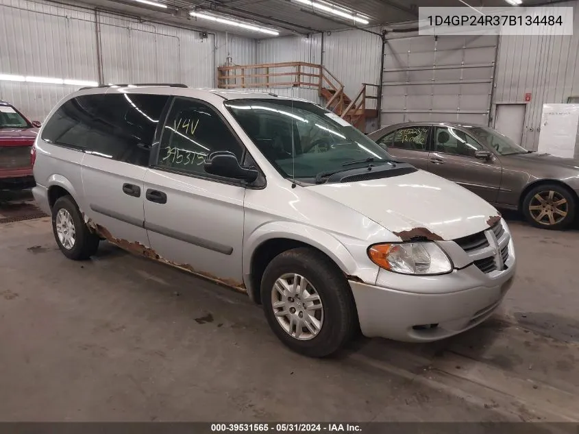 2007 Dodge Grand Caravan Se VIN: 1D4GP24R37B134484 Lot: 39531565