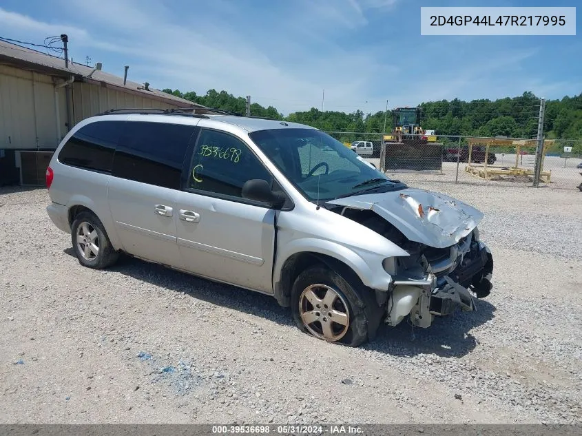 2D4GP44L47R217995 2007 Dodge Grand Caravan Sxt