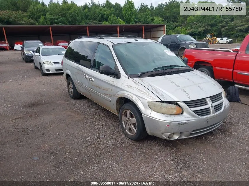 2007 Dodge Grand Caravan Sxt VIN: 2D4GP44L17R155780 Lot: 39558017