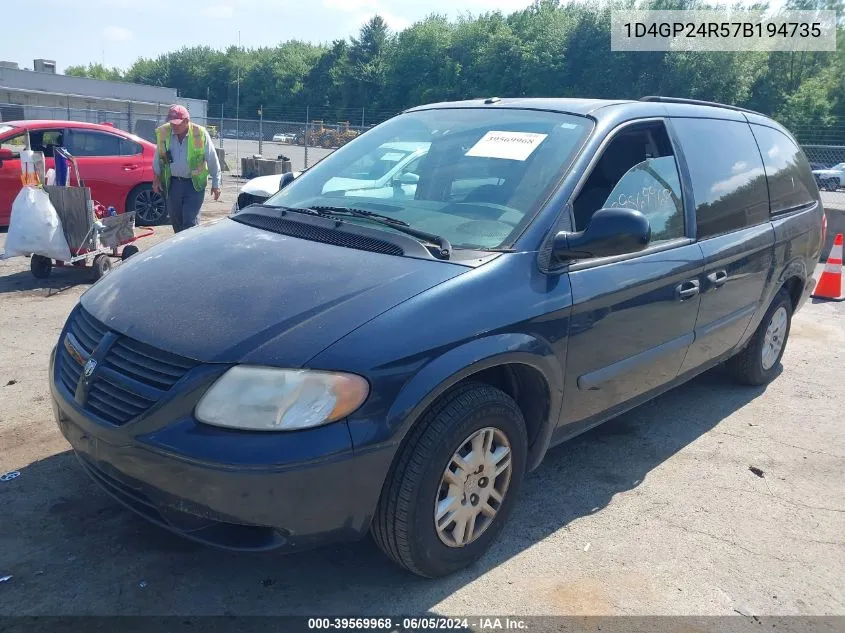 1D4GP24R57B194735 2007 Dodge Grand Caravan Se