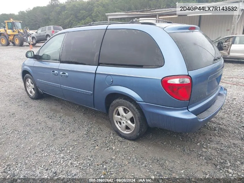 2007 Dodge Grand Caravan Sxt VIN: 2D4GP44LX7R143532 Lot: 39602642