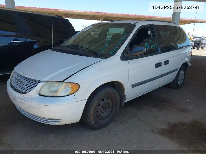 2007 Dodge Caravan Se VIN: 1D4GP25E57B263791 Lot: 39606909