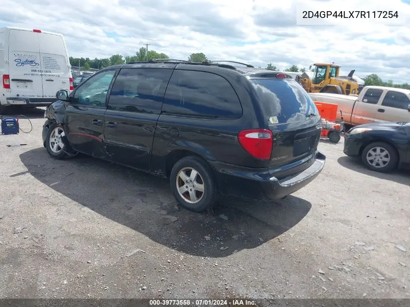 2007 Dodge Grand Caravan Sxt VIN: 2D4GP44LX7R117254 Lot: 39773558