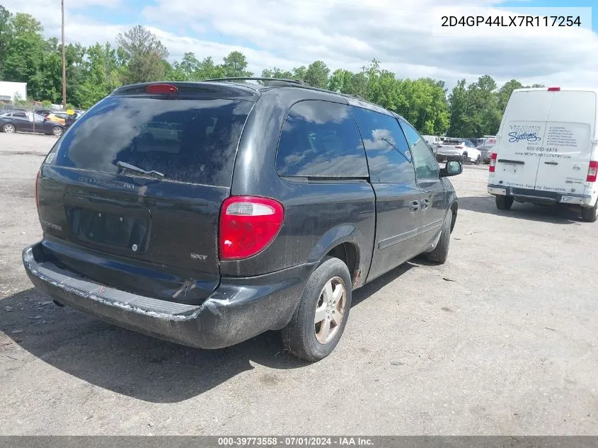 2007 Dodge Grand Caravan Sxt VIN: 2D4GP44LX7R117254 Lot: 39773558