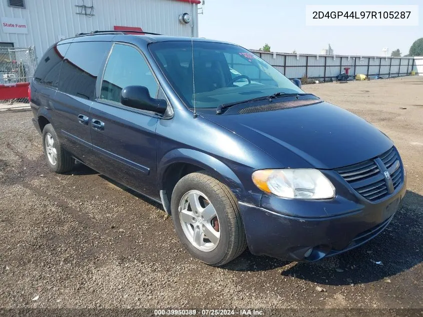 2007 Dodge Grand Caravan Sxt VIN: 2D4GP44L97R105287 Lot: 39950389