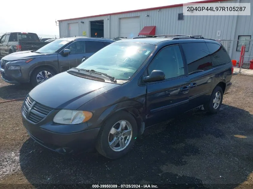 2007 Dodge Grand Caravan Sxt VIN: 2D4GP44L97R105287 Lot: 39950389