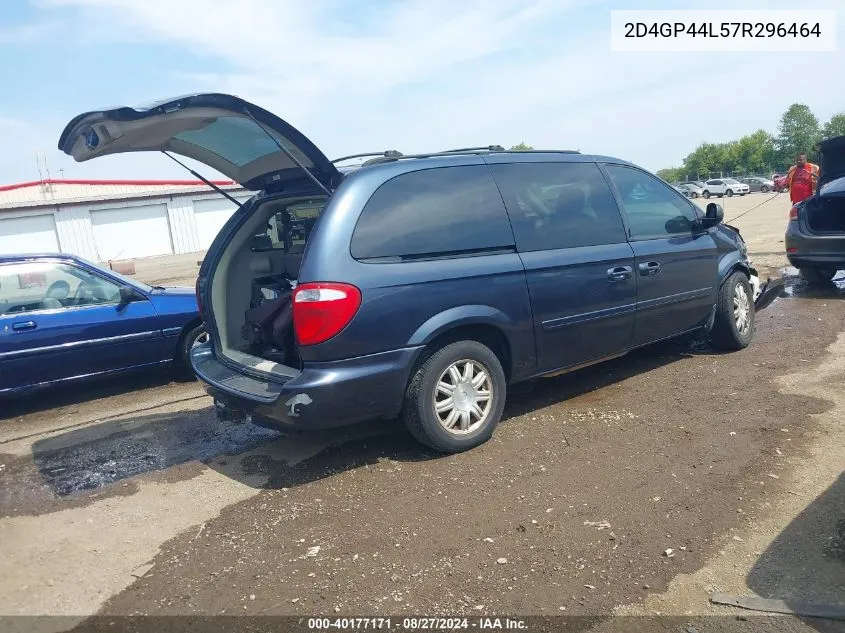 2007 Dodge Grand Caravan Sxt VIN: 2D4GP44L57R296464 Lot: 40177171