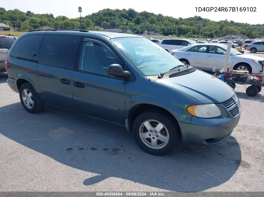 2007 Dodge Grand Caravan Se VIN: 1D4GP24R67B169102 Lot: 40286864