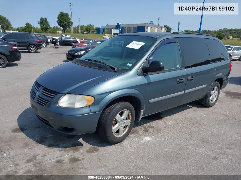 2007 Dodge Grand Caravan Se VIN: 1D4GP24R67B169102 Lot: 40286864